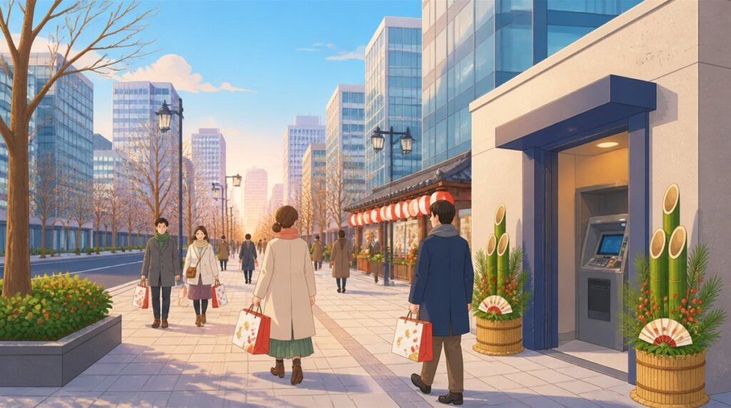 あおぞら銀行の年末年始(2026-2027)ATMや窓口の営業日・営業時間はいつ?手数料はいくら?