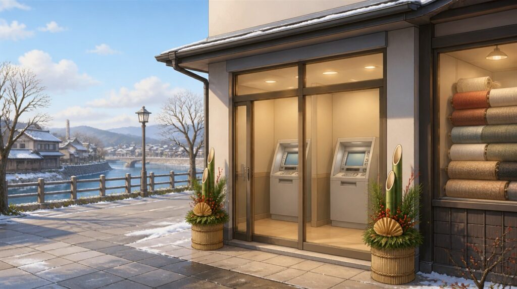 びしん(尾西信用金庫)の年末年始(2026-2027)ATMや窓口の営業日・営業時間はいつ?手数料はいくら?