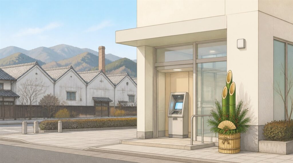桐生信用金庫(きりしん)の年末年始(2026-2027)ATMや窓口の営業日・営業時間はいつ?手数料はいくら?