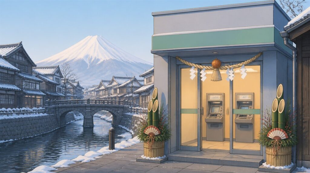 北日本銀行(きたぎん)の年末年始(2026-2027)ATMや窓口の営業日・営業時間はいつ?手数料はいくら?