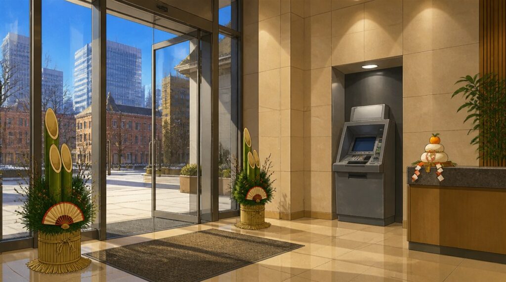 三菱UFJ信託銀行(MUTB)の年末年始(2026-2027)ATMや窓口の営業日・営業時間はいつ?手数料はいくら?