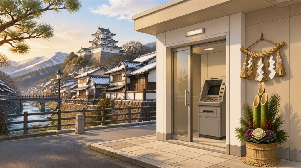 西兵庫信用金庫の年末年始(2026-2027)ATMや窓口の営業日・営業時間はいつ？手数料はいくら？