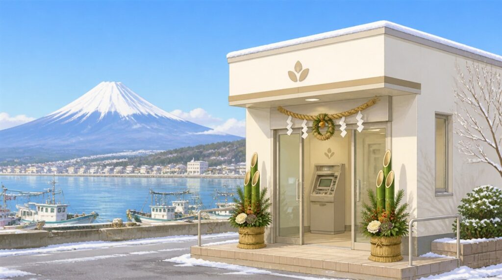 沼津信金(沼津信用金庫)の年末年始(2026-2027)ATMや窓口の営業日・営業時間はいつ?手数料はいくら?