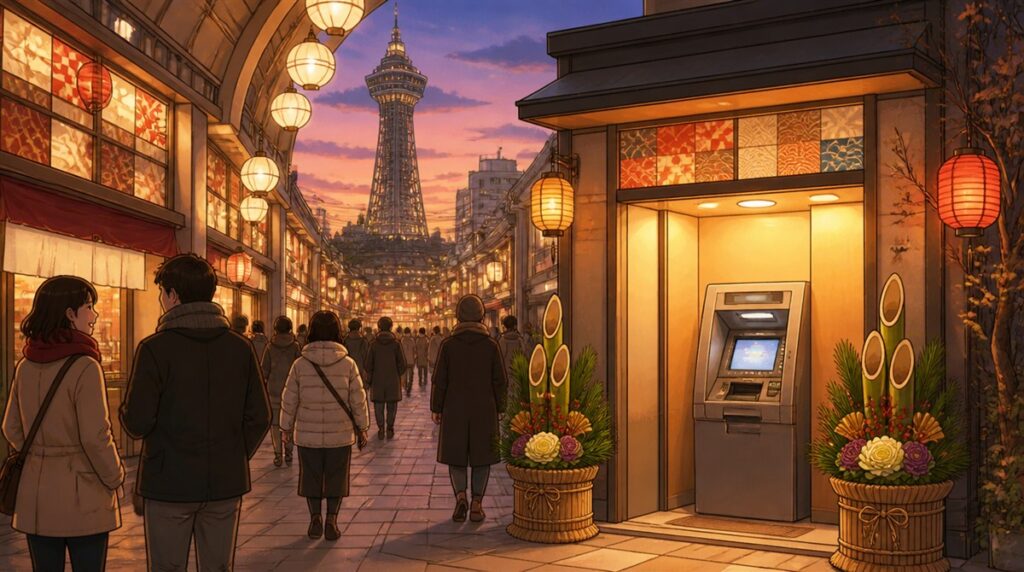 大阪信用金庫(だいしん)の年末年始(2026-2027)ATMや窓口の営業日・営業時間はいつ?手数料はいくら?