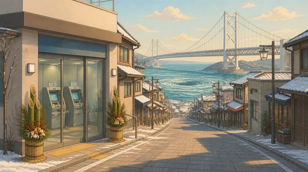 徳島大正銀行(徳銀)の年末年始(2026-2027)ATMや窓口の営業日・営業時間はいつ？手数料はいくら？