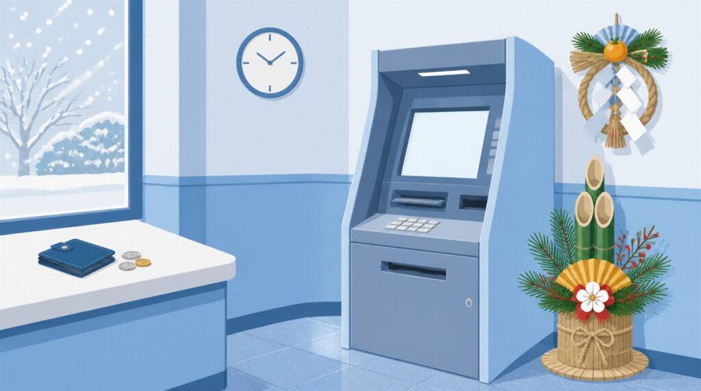 筑波銀行の年末年始(2026-2027)ATMや窓口の営業日・営業時間はいつ?手数料はいくら?
