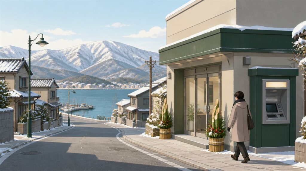 氷見伏木信用金庫の年末年始(2026-2027)ATMや窓口の営業日・営業時間はいつ?手数料はいくら?