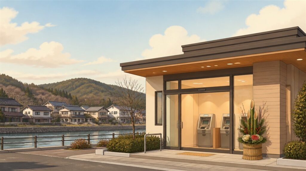 日田信用金庫(ひたしん)の年末年始(2026-2027)ATMや窓口の営業日・営業時間はいつ?手数料はいくら?