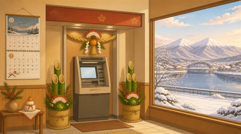 北上信金(北上信用金庫)の年末年始(2026-2027)ATMや窓口の営業日・営業時間はいつ?手数料はいくら?