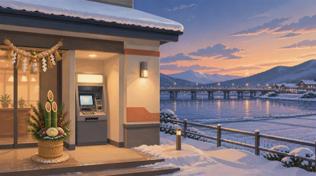 長岡信金(長岡信用金庫)の年末年始2026-2027のATMと窓口の営業時間・手数料