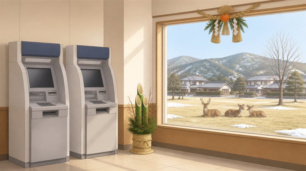 奈良信用金庫(ならしん)の年末年始(2026-2027)ATMや窓口の営業日・営業時間はいつ？手数料はいくら？