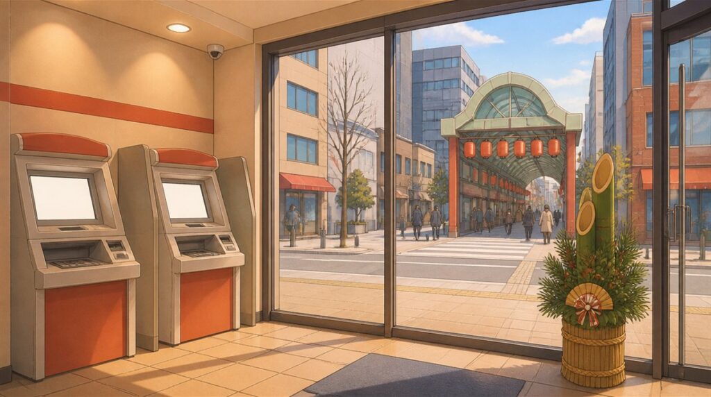 大阪商工信用金庫の年末年始(2026-2027)ATMや窓口の営業日・営業時間はいつ?手数料はいくら?