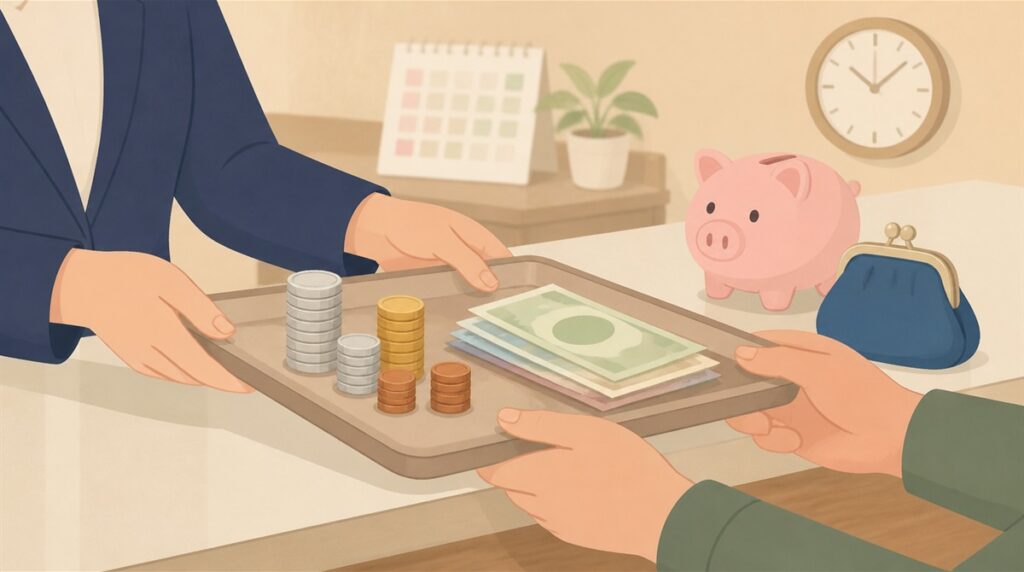 ゆうちょ硬貨手数料|窓口100枚無料・ATM有料・郵便局両替50枚無料