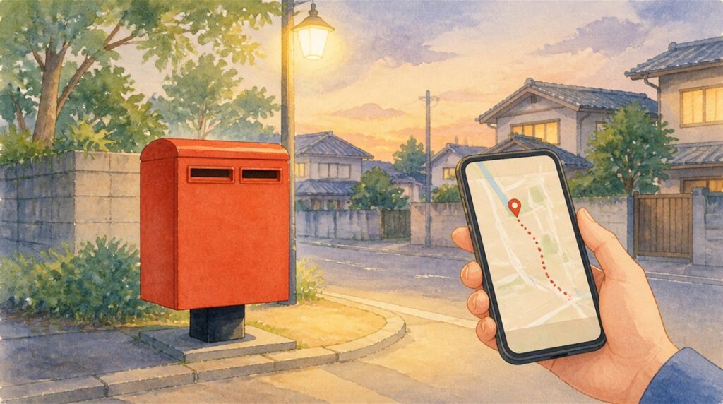 現在地から近くのポストを探す方法|回収時間・土日・投函口の大きさ